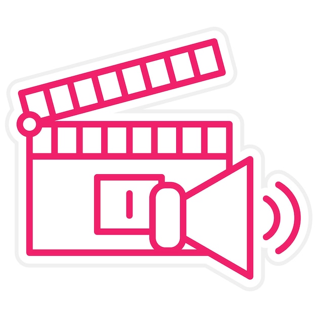 Vectorontwerp Casting Call Icon Style