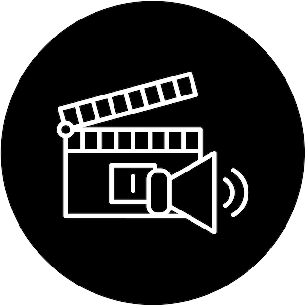 Vectorontwerp Casting Call Icon Style
