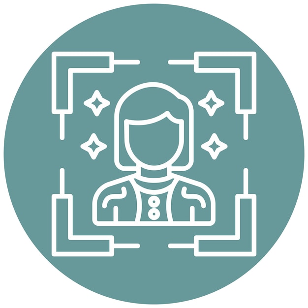 Vectorontwerp Casting Icon Style