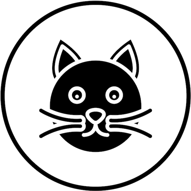 Vectorontwerp Cat Icon Style