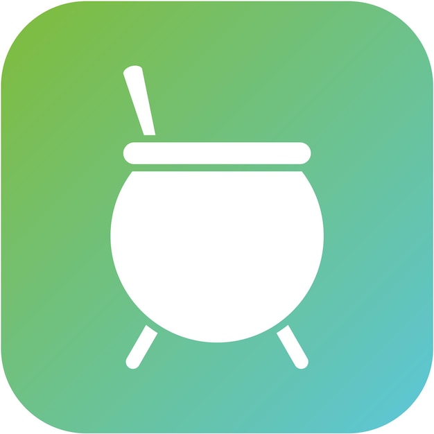 Vectorontwerp Cauldron Icon Style