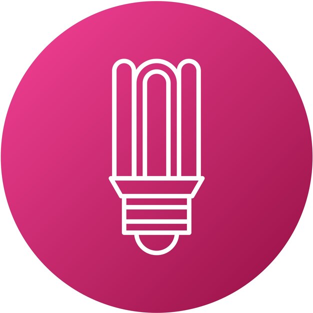 Vectorontwerp Cfl Compact Bulb Icon Style