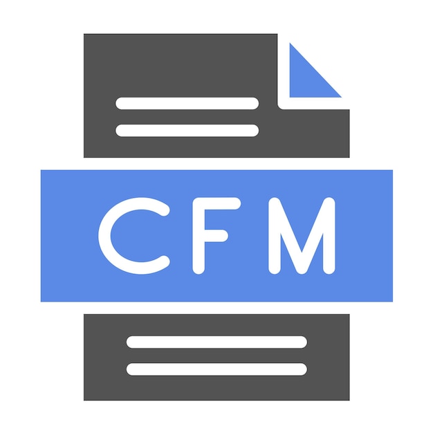 Vectorontwerp CFM Icon Style