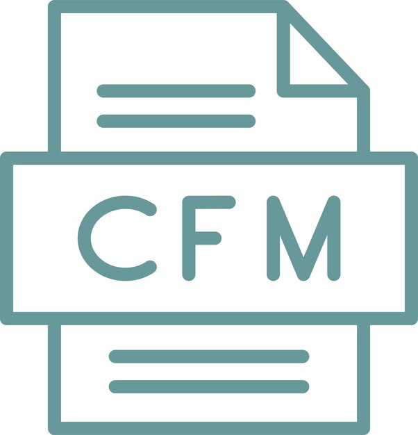 Vectorontwerp CFM Icon Style