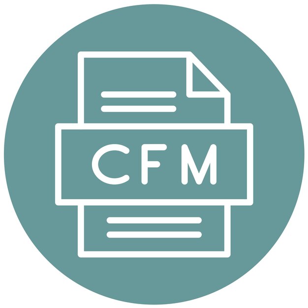 Vectorontwerp CFM Icon Style
