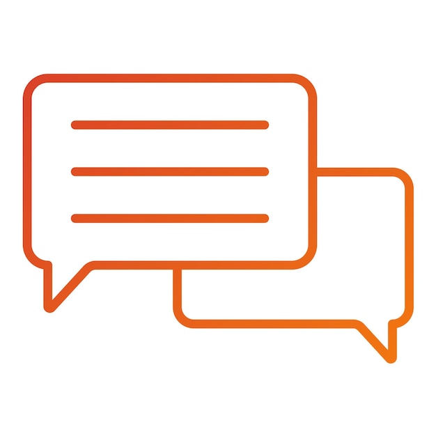 Vectorontwerp Chat Icon Stijl