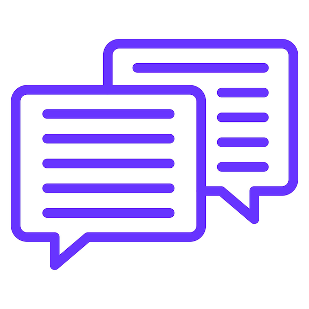 Vector vectorontwerp chat icon style