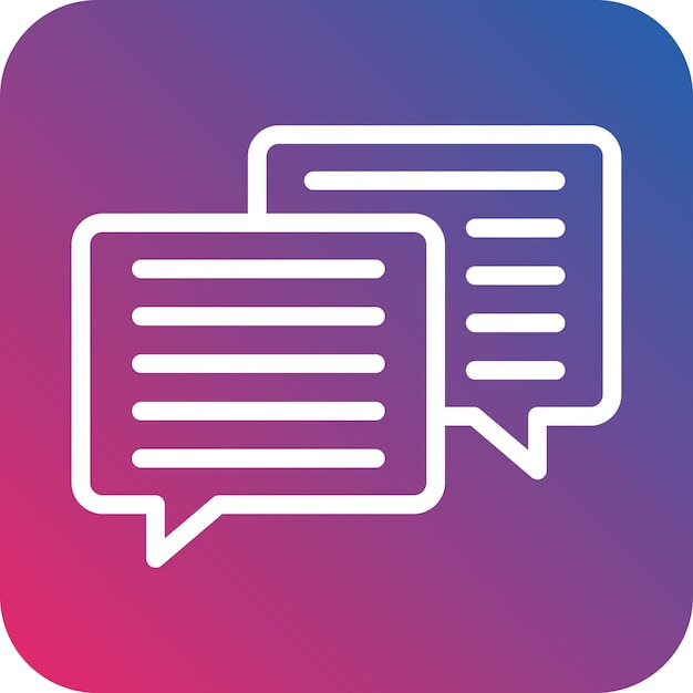 Vectorontwerp Chat Icon Style