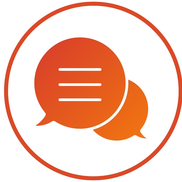 Vectorontwerp Chat Icon Style