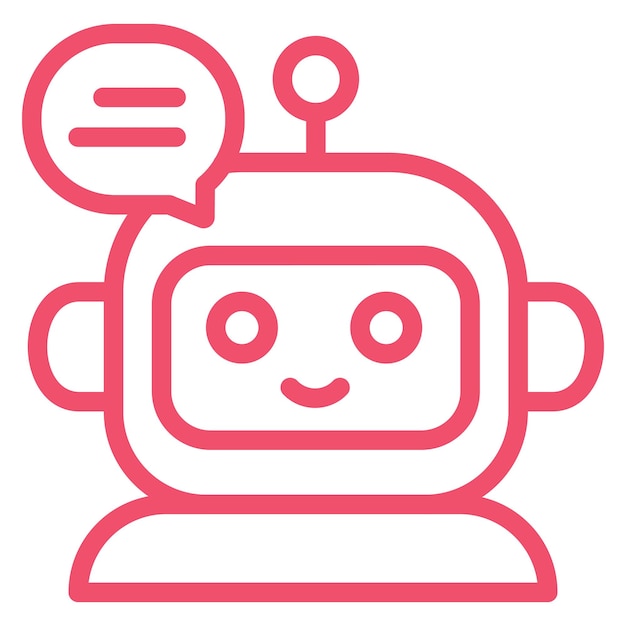Vectorontwerp Chatbot Icon Style