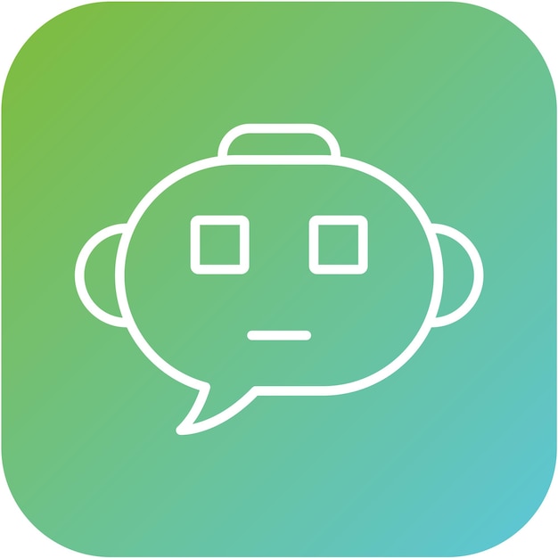 Vectorontwerp Chatbot Icon Style