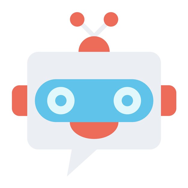 Vectorontwerp Chatbot Icon Style