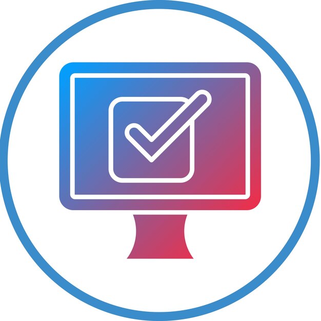 Vectorontwerp Checkbox Icon Stijl