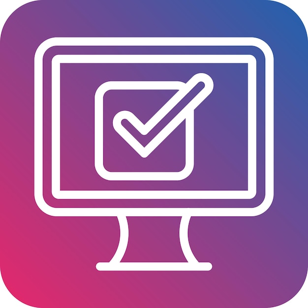 Vectorontwerp Checkbox Icon Stijl