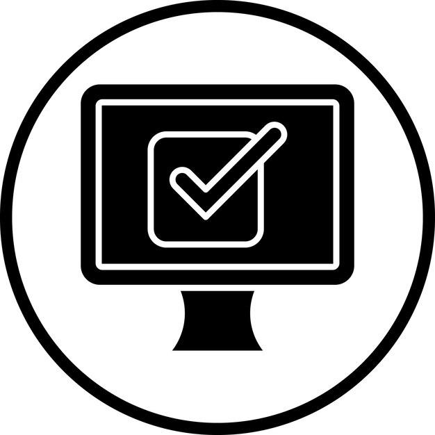 Vectorontwerp Checkbox Icon Stijl