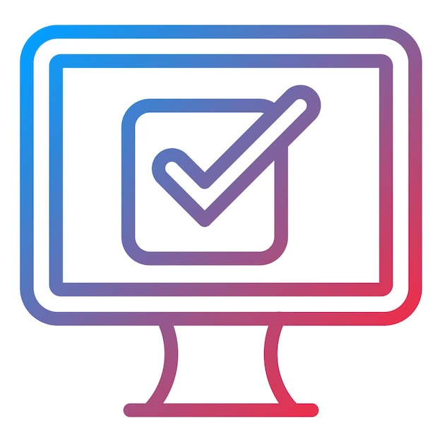 Vectorontwerp Checkbox Icon Stijl