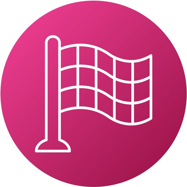 Vectorontwerp Checkered Flags Icon Style