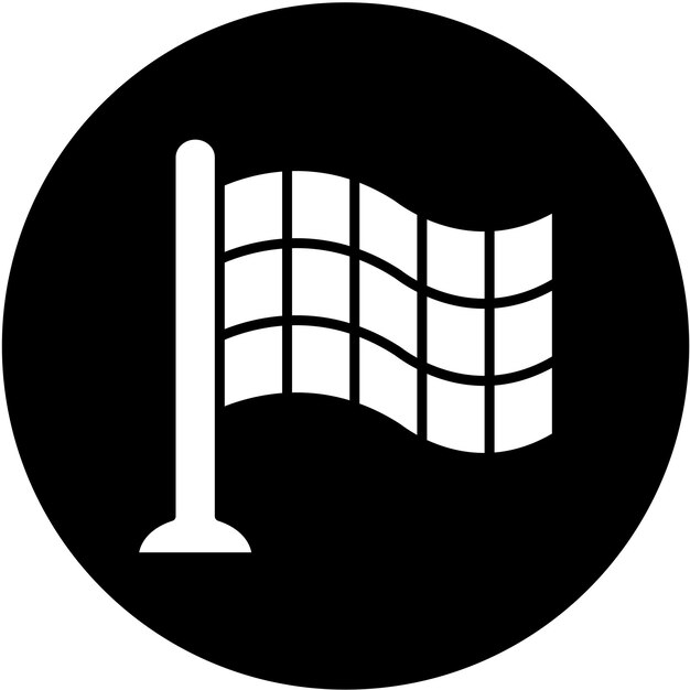 Vectorontwerp Checkered Flags Icon Style