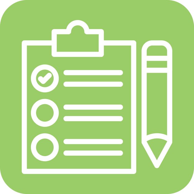 Vectorontwerp Checklist Icon Style