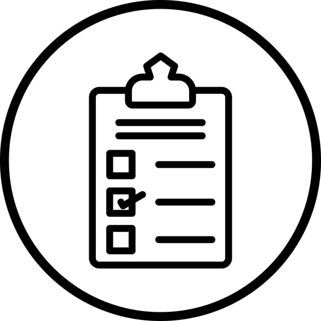 Vectorontwerp Checklist Icon Style
