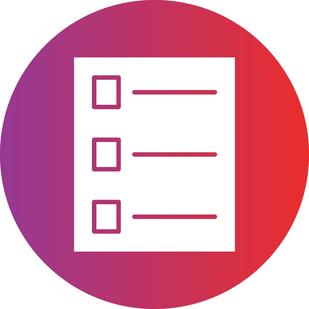 Vectorontwerp Checklist Icon Style