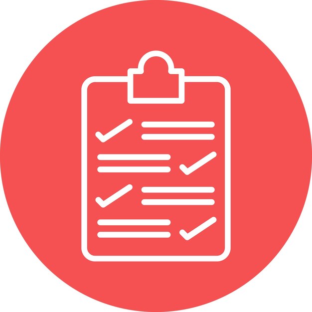 Vectorontwerp Checklist Icon Style