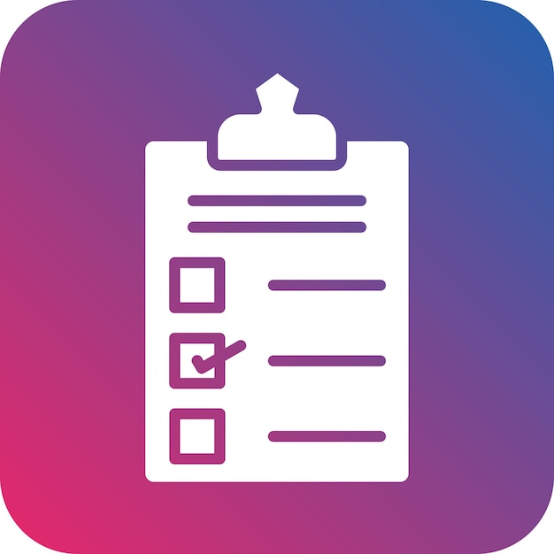 Vectorontwerp Checklist Icon Style