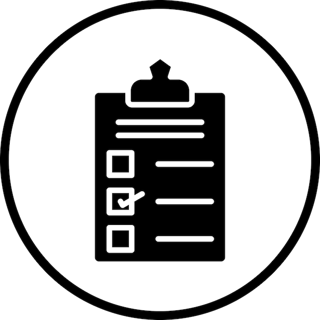 Vectorontwerp Checklist Icon Style