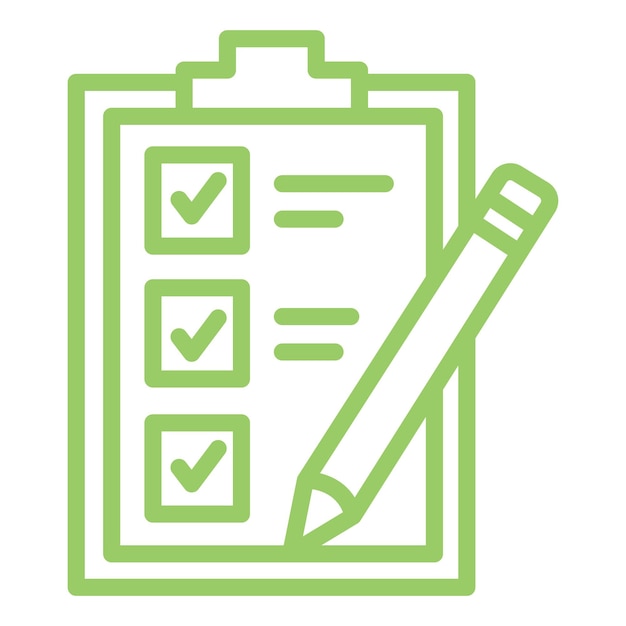 Vectorontwerp Checklist Icon Style