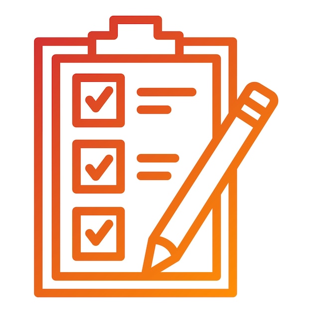 Vectorontwerp Checklist Icon Style