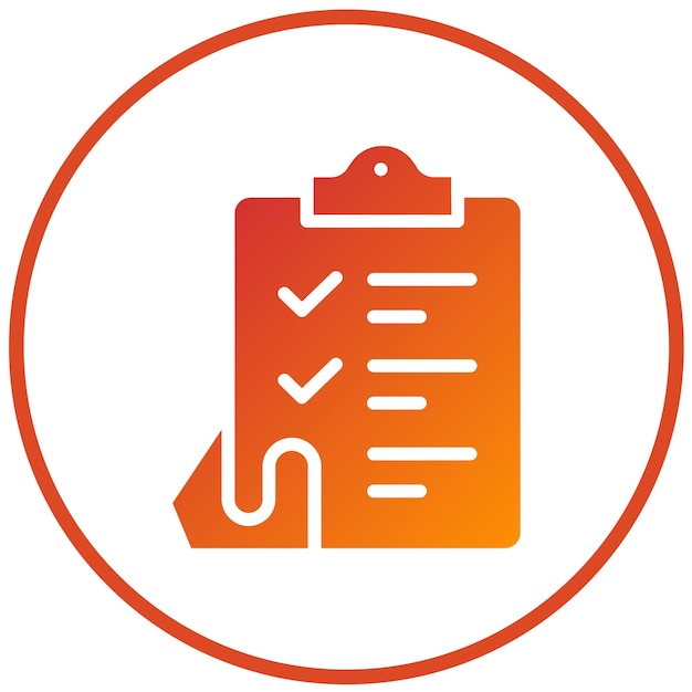 Vectorontwerp checklist Icon Style