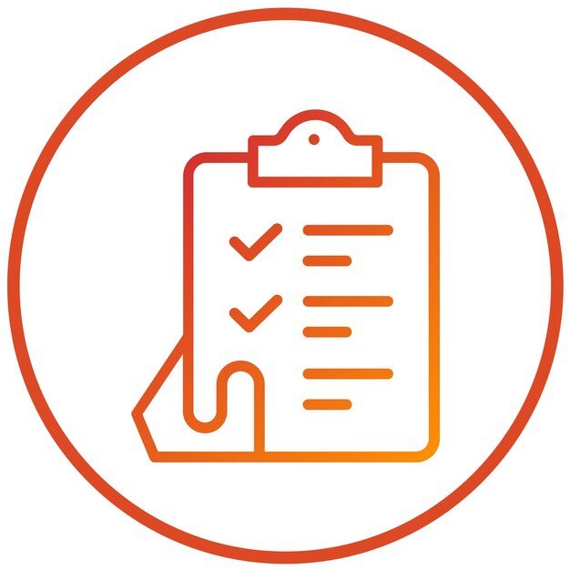 Vectorontwerp checklist Icon Style