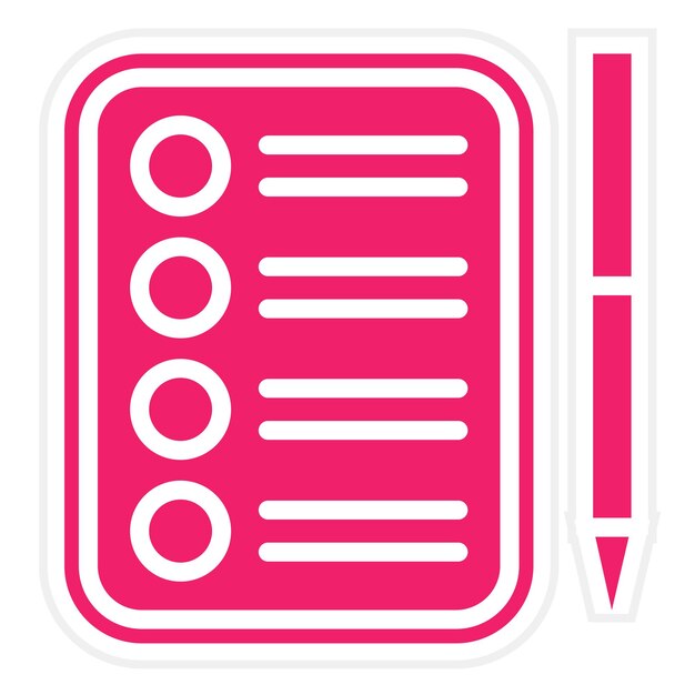 Vectorontwerp Checklist Icon Style