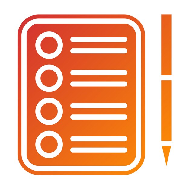 Vectorontwerp Checklist Icon Style
