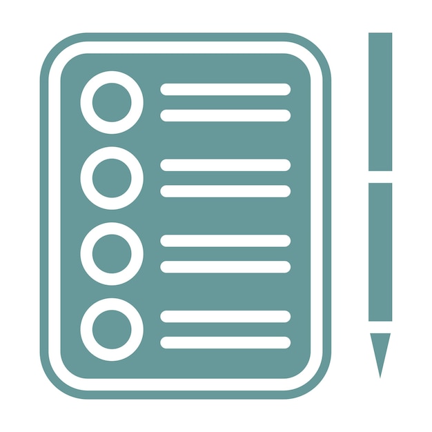 Vectorontwerp Checklist Icon Style