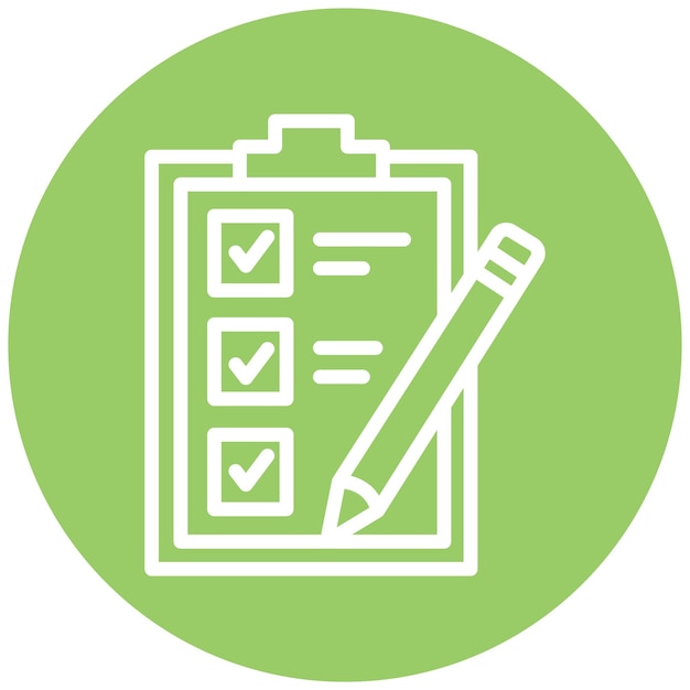 Vectorontwerp Checklist Icon Style