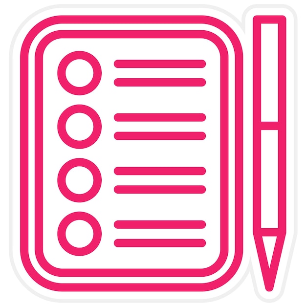 Vectorontwerp Checklist Icon Style