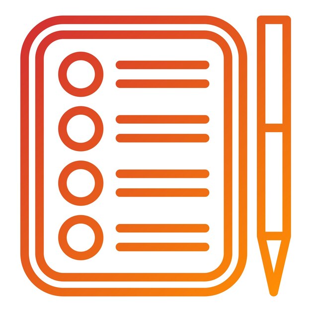 Vectorontwerp Checklist Icon Style
