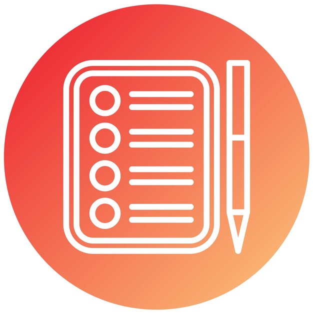 Vectorontwerp Checklist Icon Style