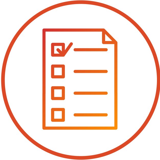 Vectorontwerp Checklist Icon Style