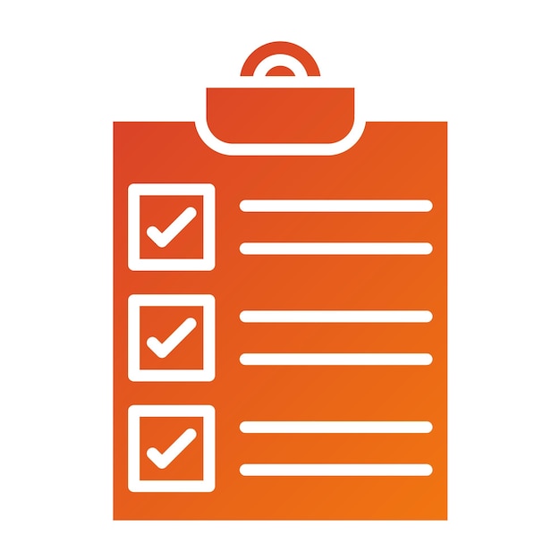 Vectorontwerp Checklist Icon Style