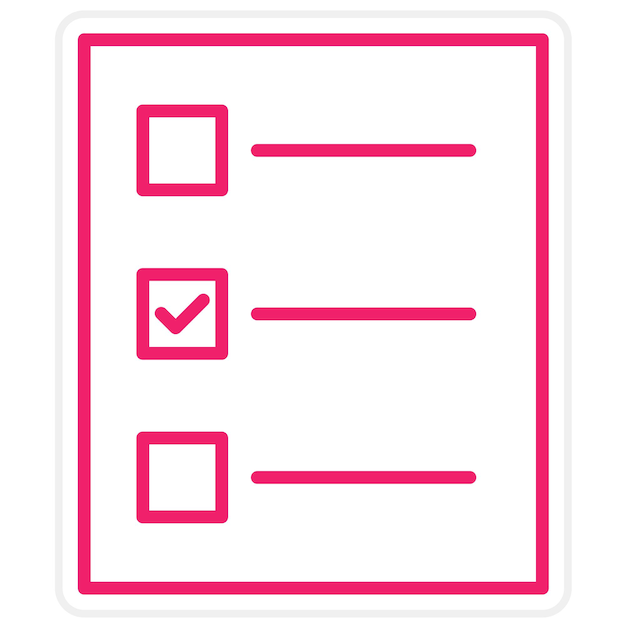 Vectorontwerp Checklist Icon Style
