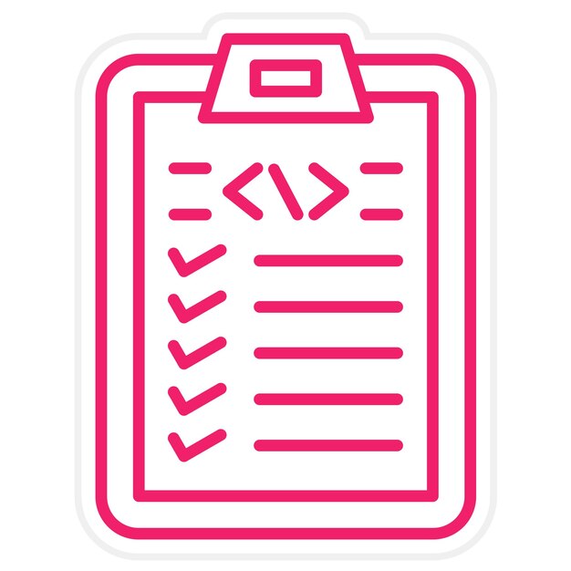 Vectorontwerp Checklist Icon Style