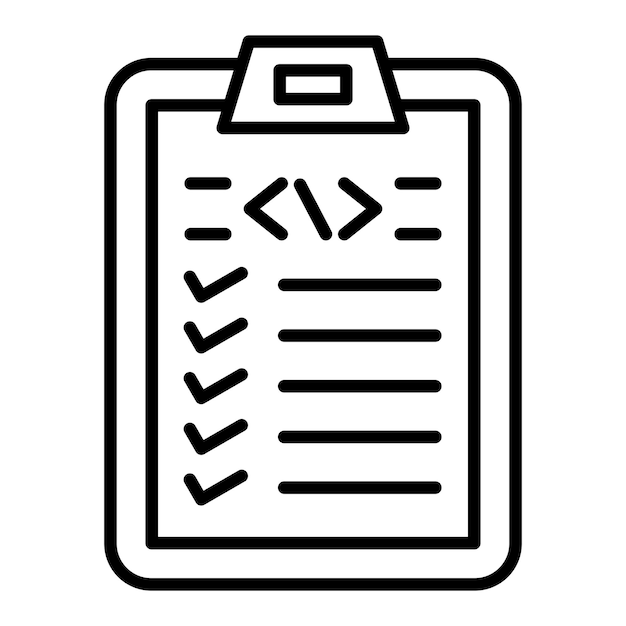 Vectorontwerp Checklist Icon Style