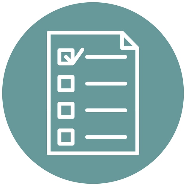 Vectorontwerp Checklist Icon Style