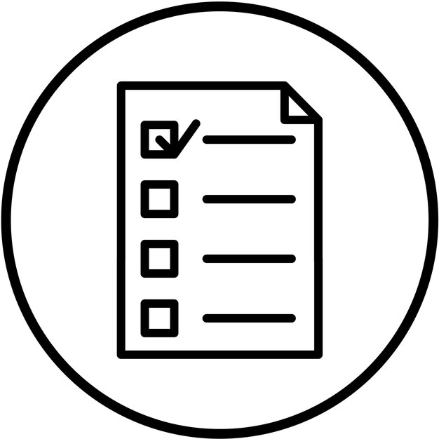 Vectorontwerp Checklist Icon Style