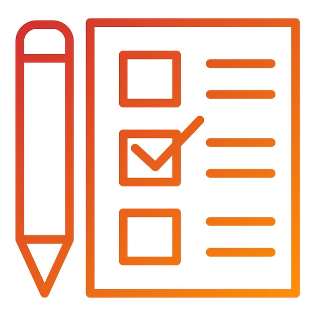 Vectorontwerp Checklist Icon Style