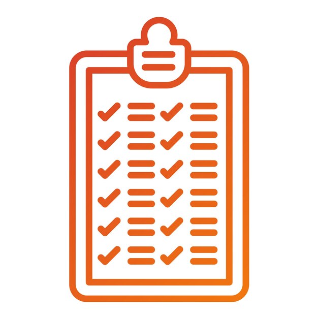 Vectorontwerp Checklist Icon Style