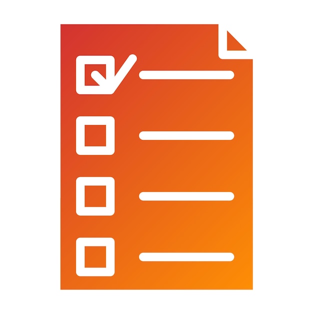 Vectorontwerp Checklist Icon Style
