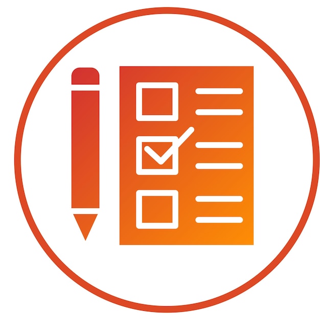 Vectorontwerp Checklist Icon Style